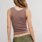 Free People: Clean Lines Muscle Cami in Iron