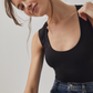 Free People: Clean Lines Muscle Cami in Black