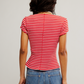 Free People: Most Wanted Cardi in Red/White Stripe
