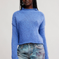 Free People: Opal Sweater in Peri Blue