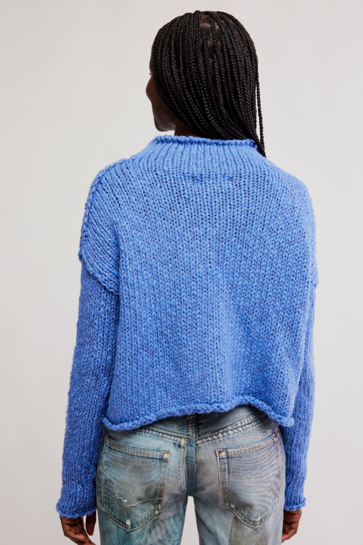 Free People: Opal Sweater in Peri Blue