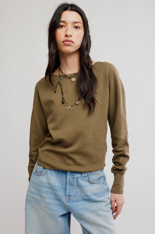 Free People: Jess Long Sleeve in Beech Leaves