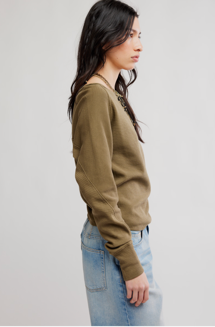 Free People: Jess Long Sleeve in Beech Leaves