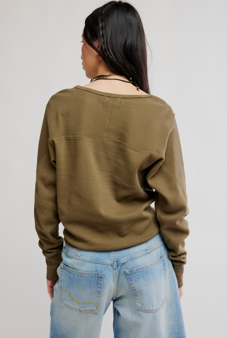 Free People: Jess Long Sleeve in Beech Leaves
