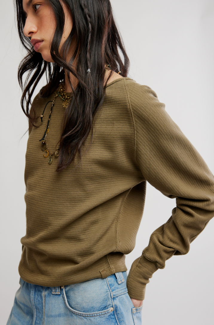 Free People: Jess Long Sleeve in Beech Leaves