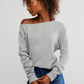 Free People: Jess Long Sleeve in Heather Grey