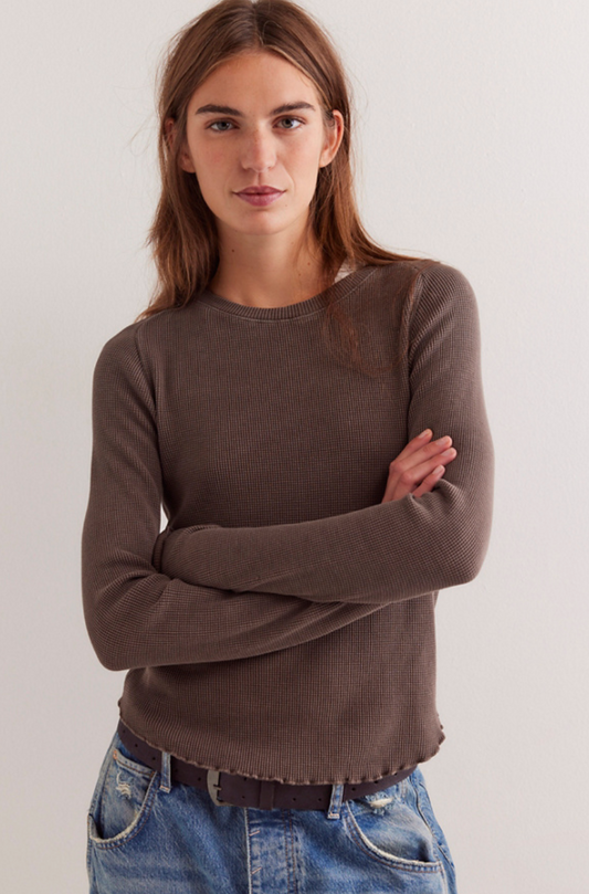 Free People: Easy Does It Tee in Double Espresso