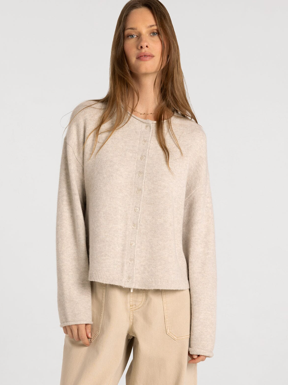 Thread & Supply: Dover Cardigan in Heather Stone