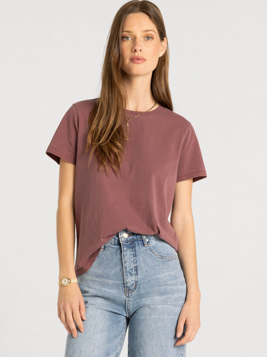 Thread & Supply: Asher Tee in Zinfandel