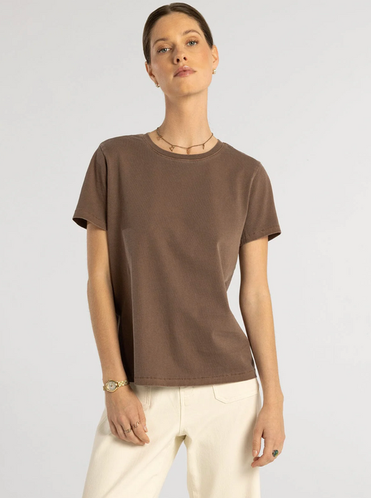 Thread & Supply: Asher Tee in Deep Mahogony