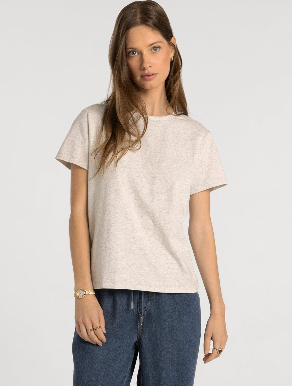 Thread & Supply: Asher Tee in Light Heather Grey