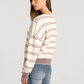 Thread & Supply : Ely Sweater in Cream Burgundy Stripe