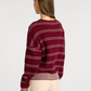 Thread & Supply : Ely Sweater in Wine Ivory Stripe