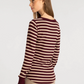 Thread & Supply : Stacey Top in Maroon Stripe