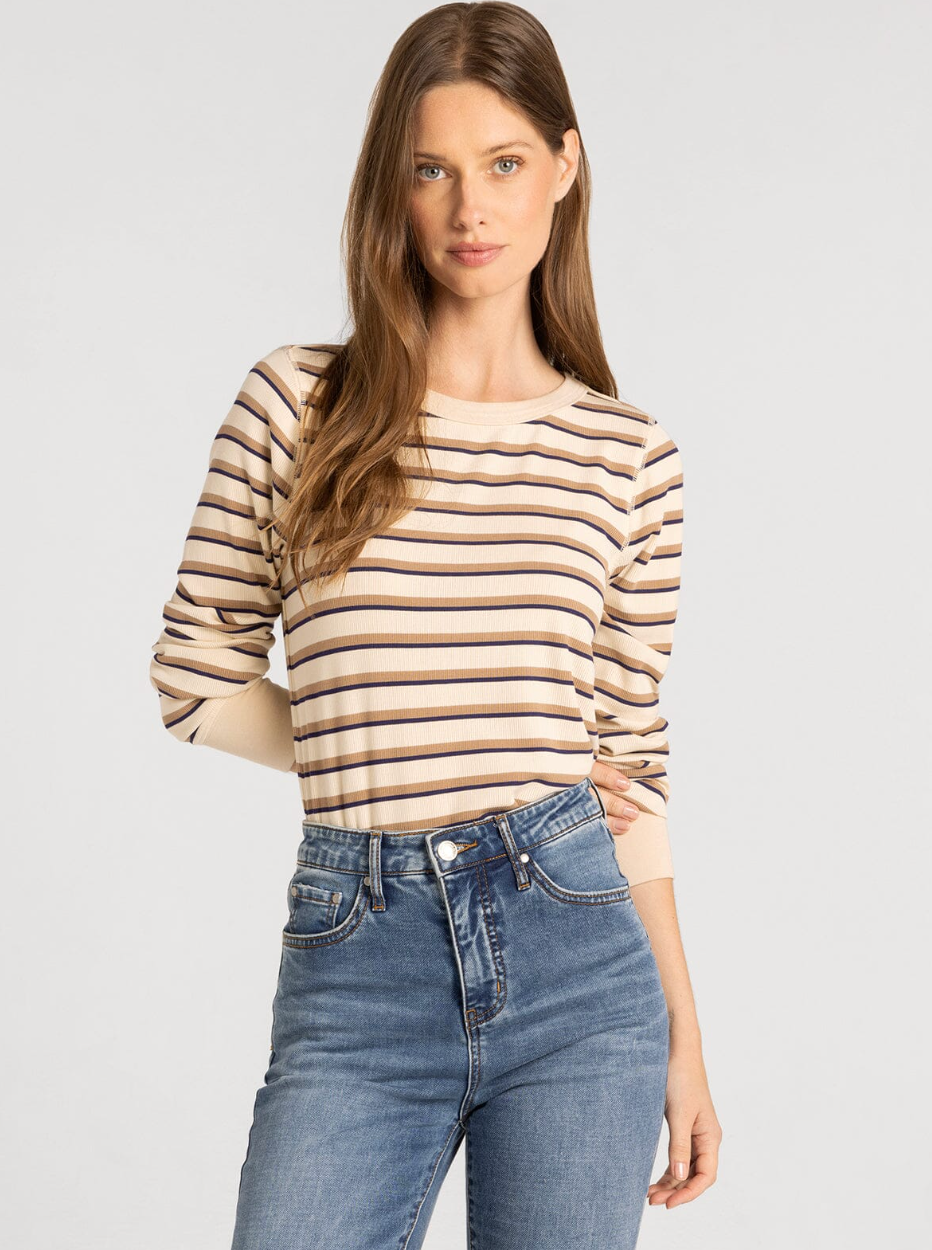 Thread & Supply : Stacey Top in Cream Stripe