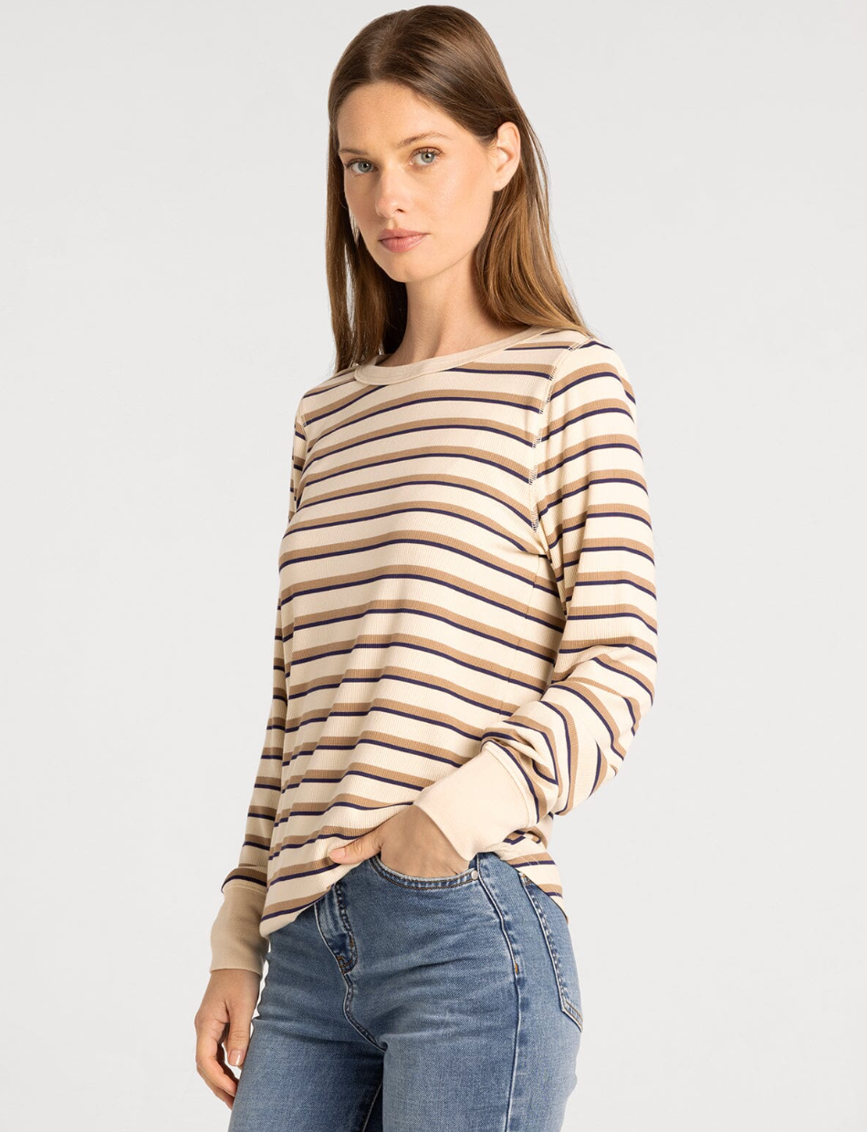 Thread & Supply : Stacey Top in Cream Stripe