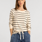 Thread & Supply : Stacey Top in Off White Black