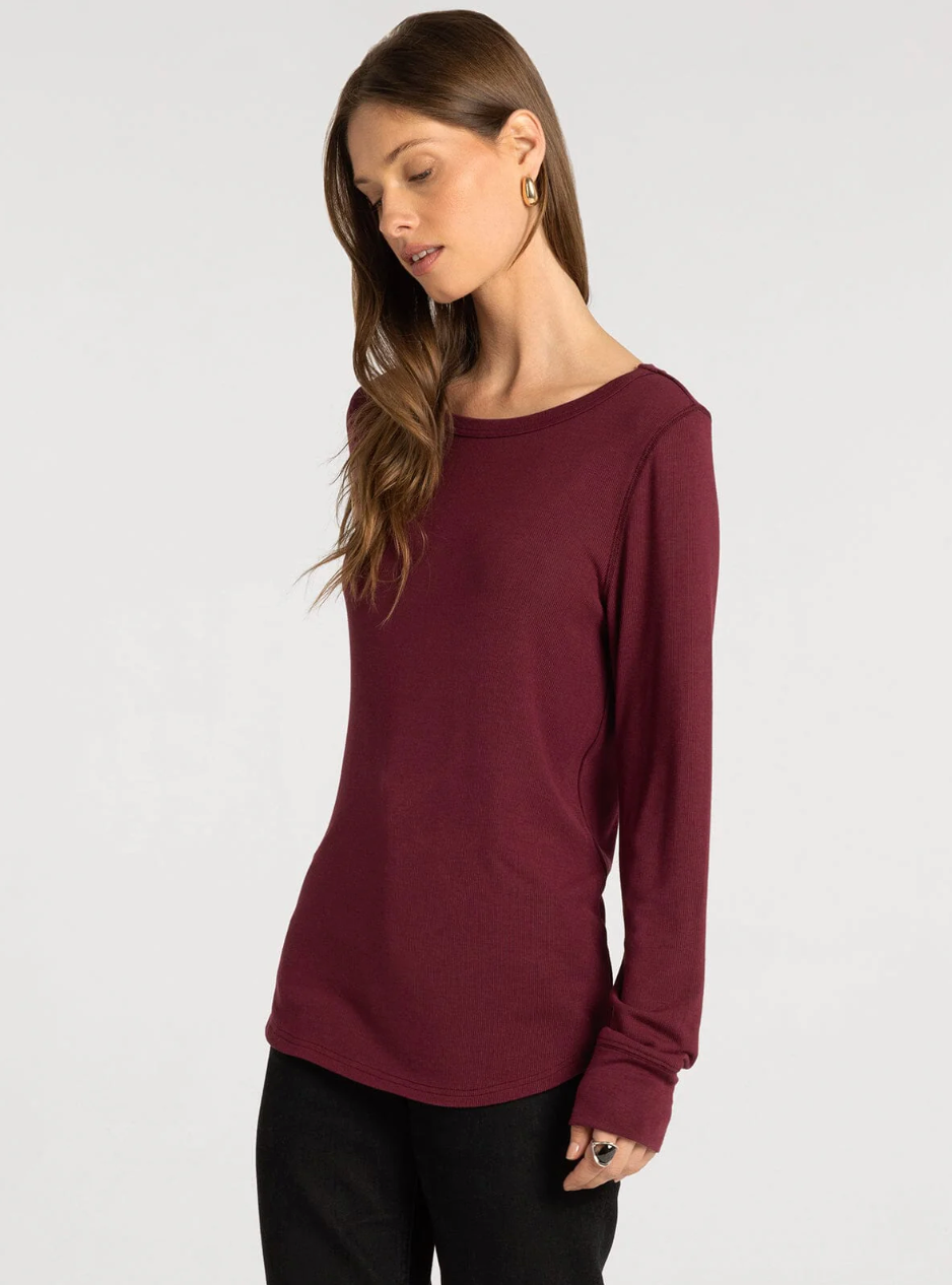 Thread & Supply : Stacey Top in Zinfandel