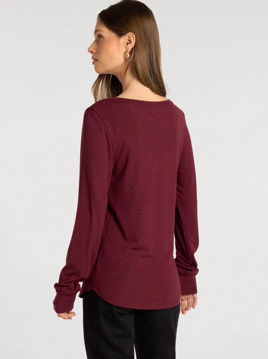 Thread & Supply : Stacey Top in Zinfandel