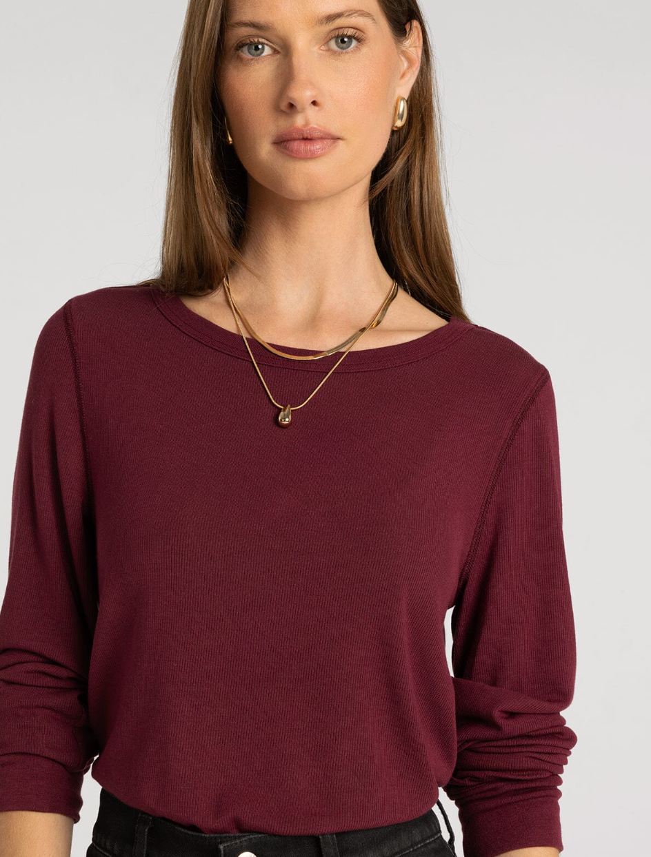 Thread & Supply : Stacey Top in Zinfandel