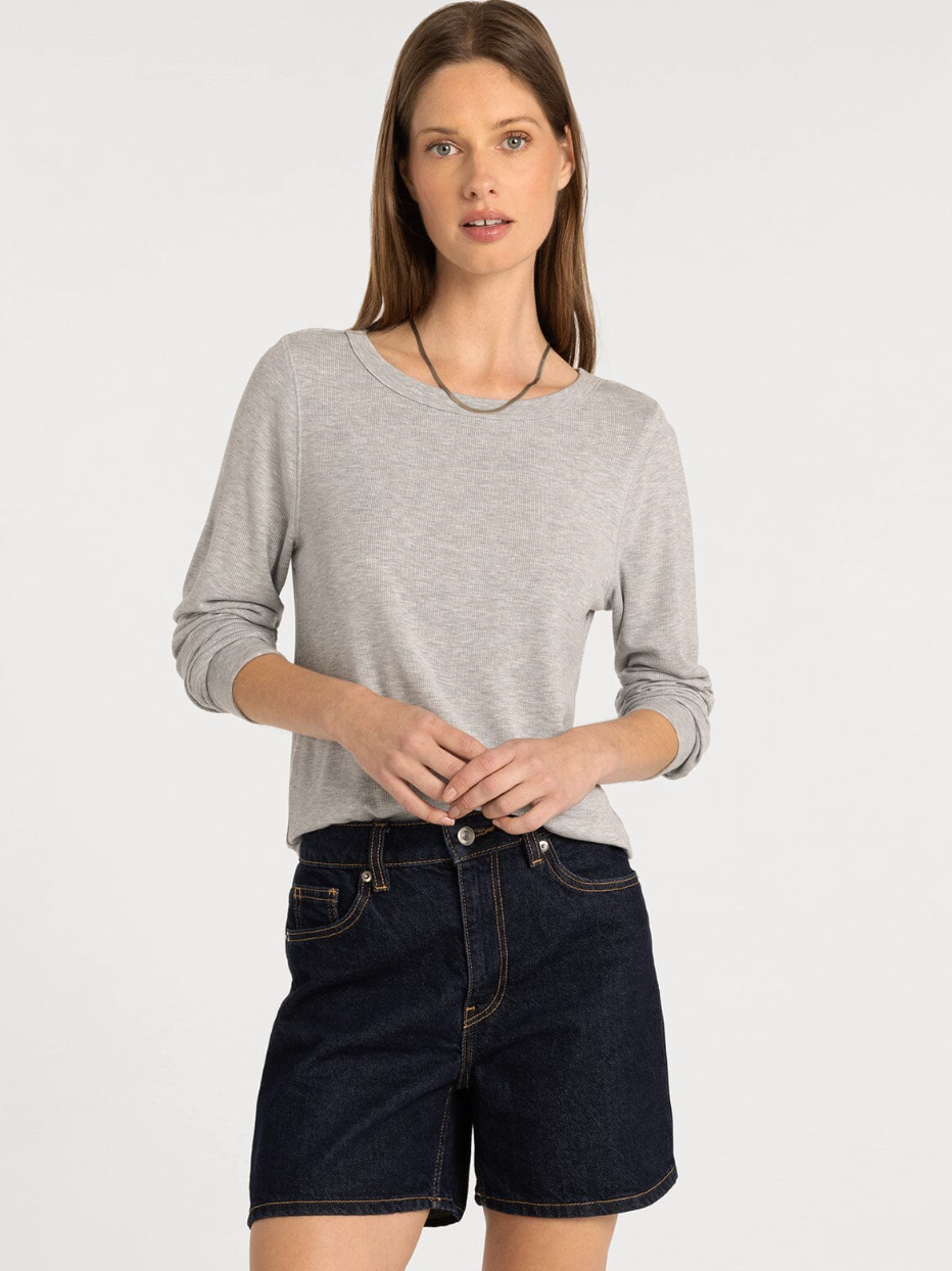 Thread & Supply : Stacey Top in Heather Grey