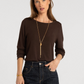Thread & Supply : Stacey Top in Coffee Bean