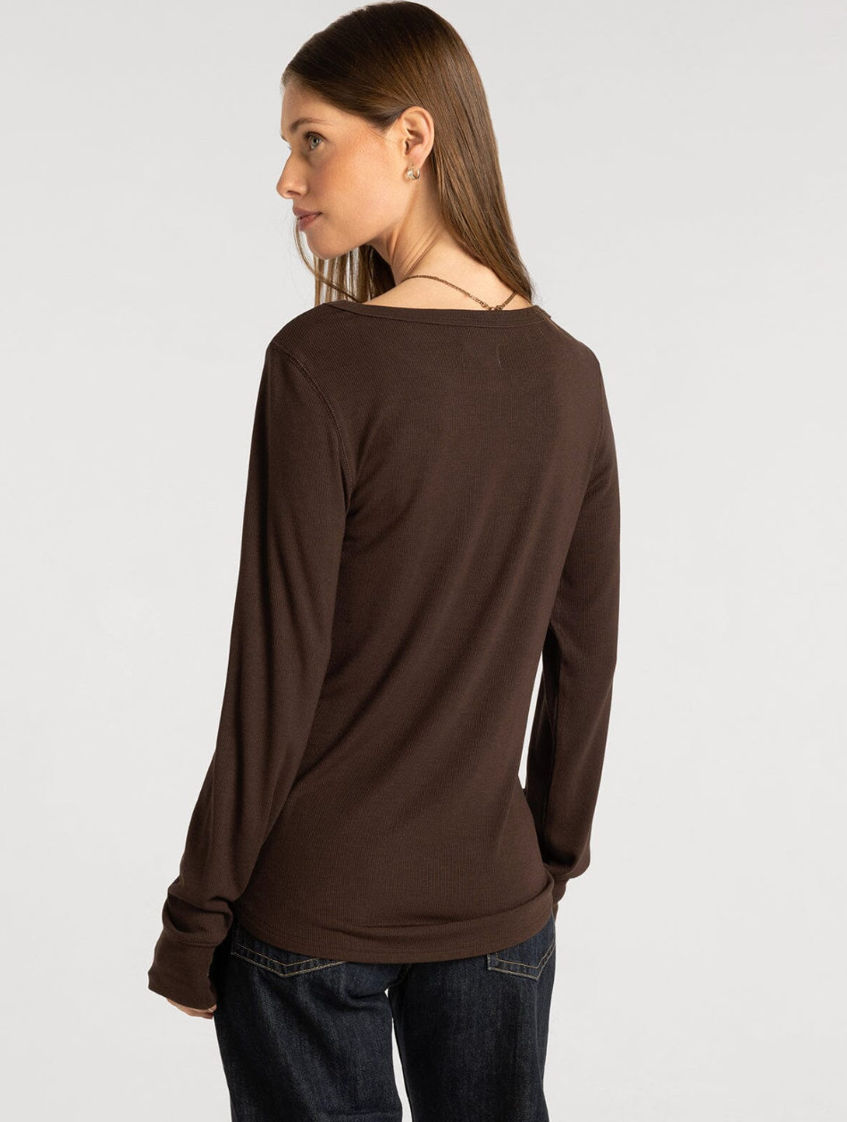 Thread & Supply : Stacey Top in Coffee Bean
