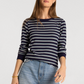 Thread & Supply : Stacey Top in Navy Stripe