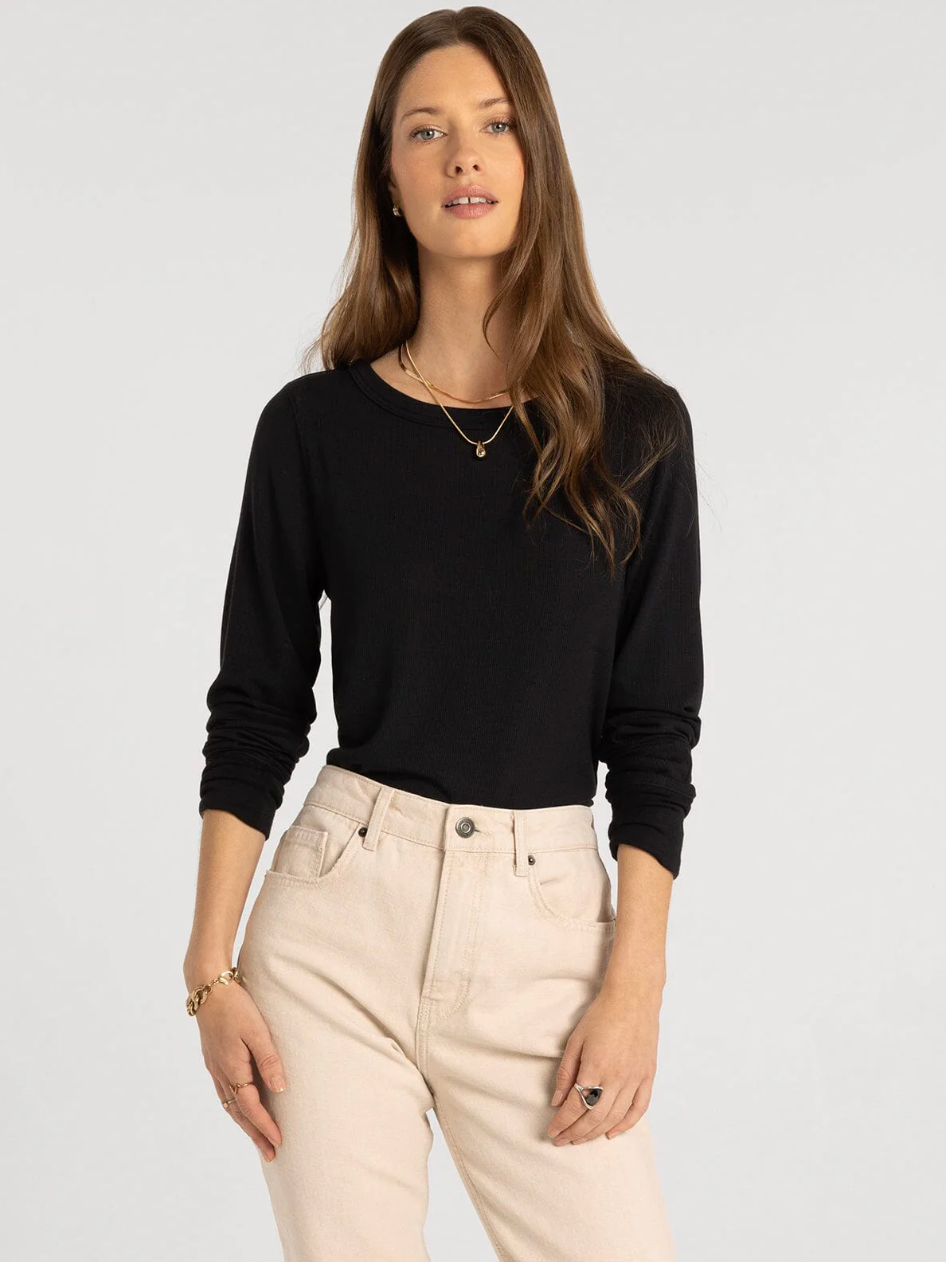 Thread & Supply : Stacey Top in Black