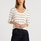 Thread & Supply: Lauren Top in White Sage Stripe