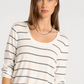 Thread & Supply: Lauren Top in White Sage Stripe