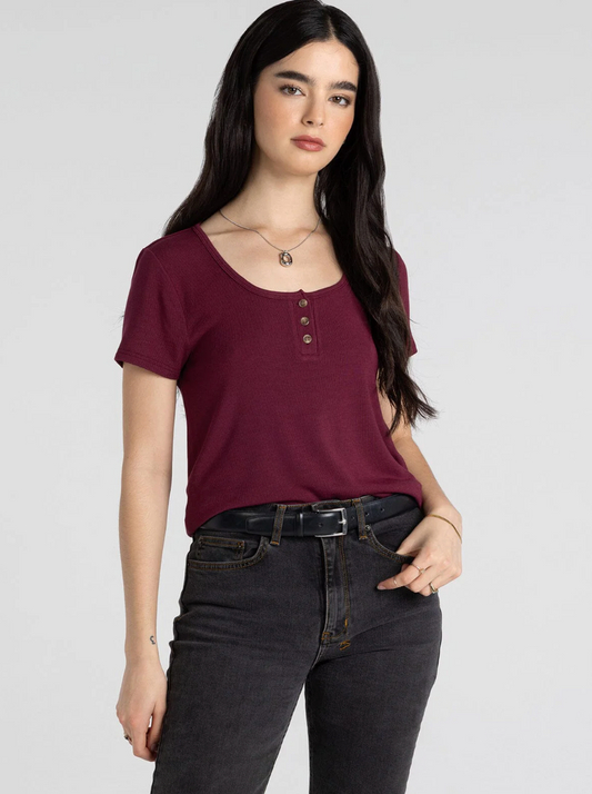 Thread & Supply: Evanore Top in Zinfandel
