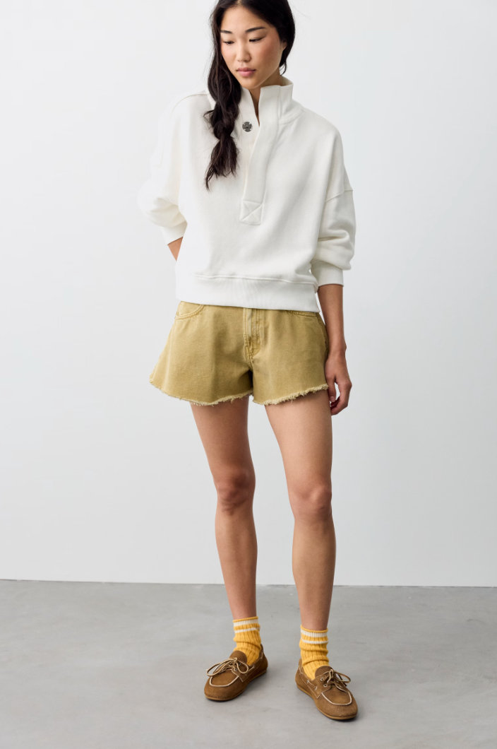 Free People: Timeless Pullover in Clean Ivory