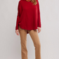 Free People: Latte Blues Thermal in Richest Red