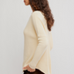 Free People: Latte Blues Thermal in Alabaster Cream