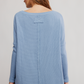 Free People: Latte Blues Thermal in Autumn Sky