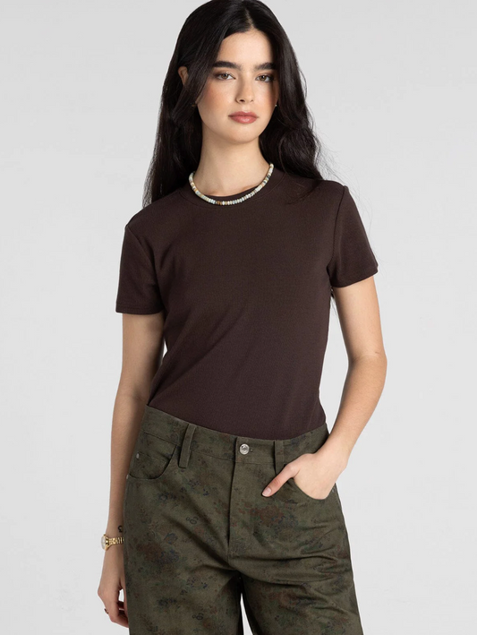 Thread & Supply: Annie Tee in Coffee Bean