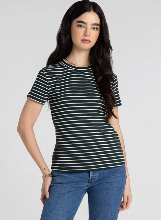 Thread & Supply: Annie Tee in Pine Stripe