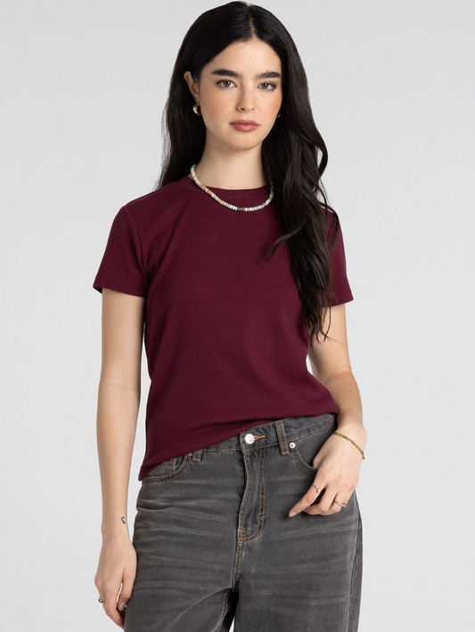 Thread & Supply: Annie Tee in Maroon