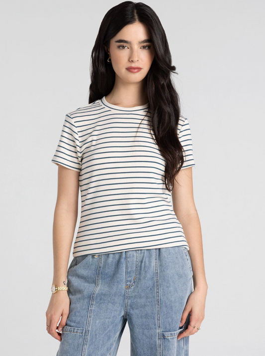 Thread & Supply: Annie Tee in Blue Stripe