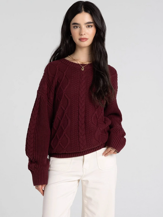 Thread & Supply: Nantucket Sweater in Maroon