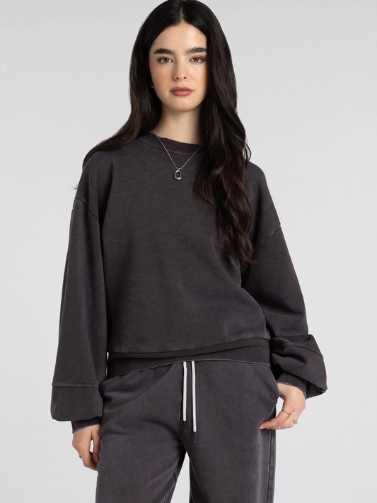 Thread & Supply: Ashford Sweatshirt in Espresso