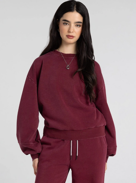 Thread & Supply: Ashford Sweatshirt in Zinfandel