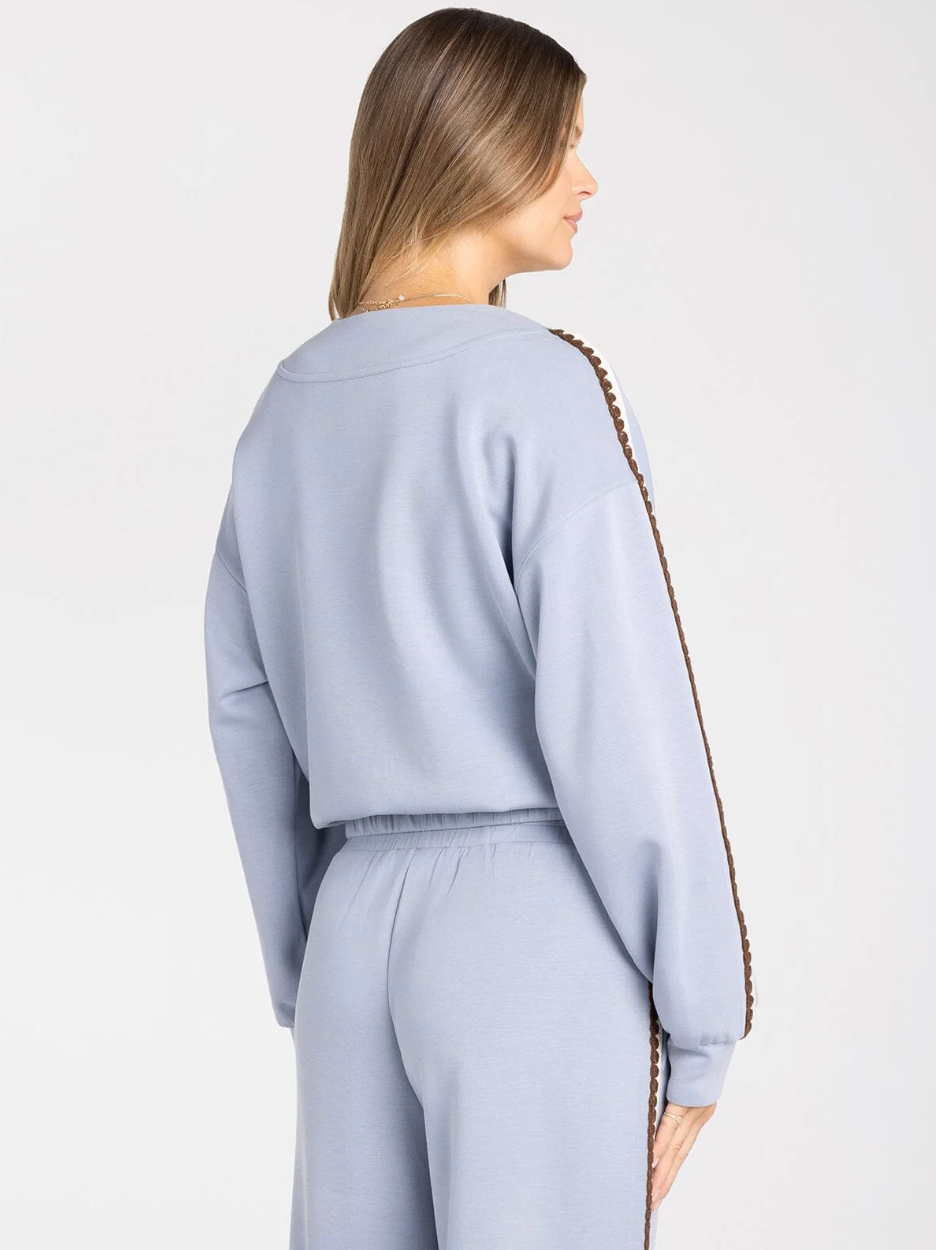 Thread & Supply: Becka Top in Dusty Blue
