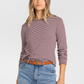 Thread & Supply: Jess Top in Burgundy Stripe