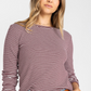 Thread & Supply: Jess Top in Burgundy Stripe