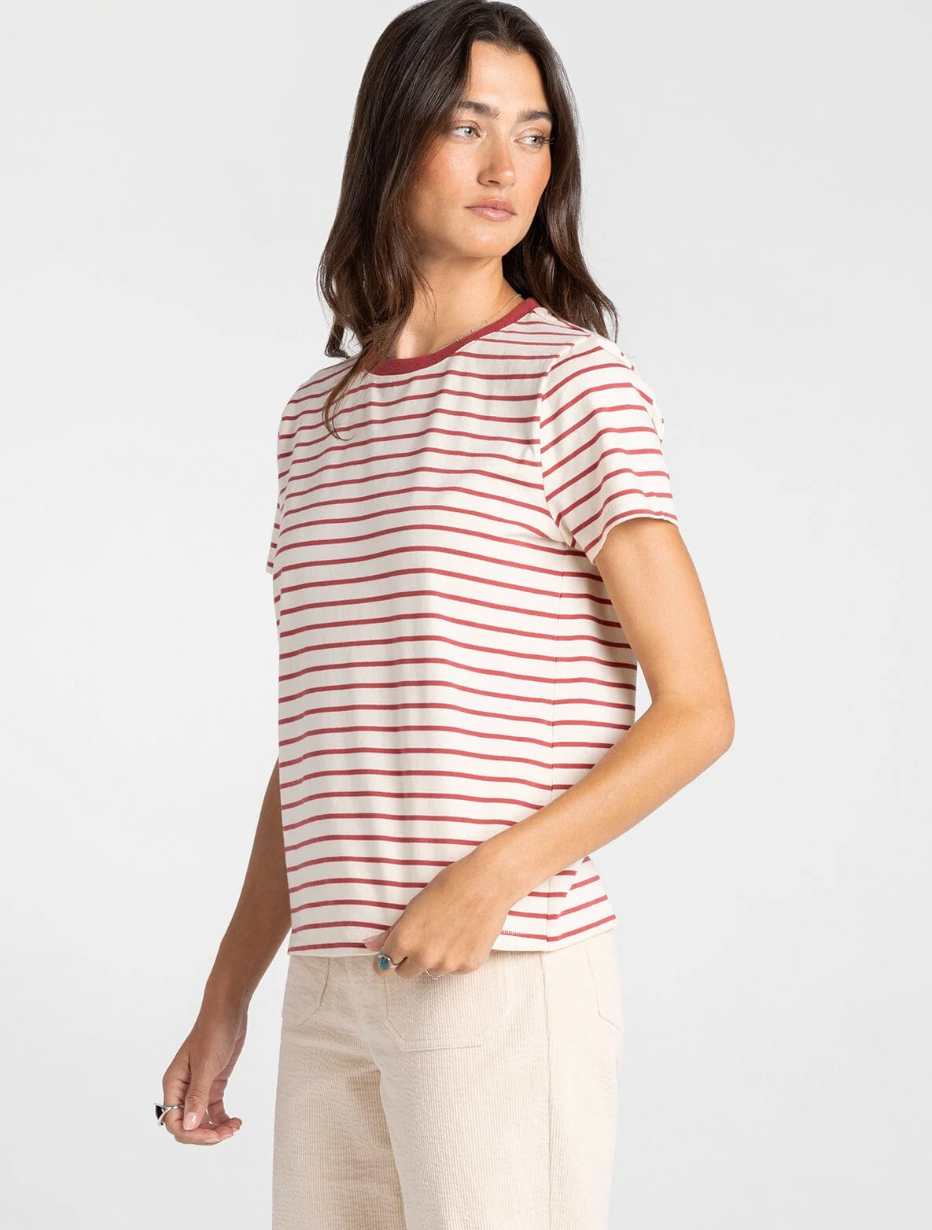 Thread & Supply: Asher Tee in Berry Stripe