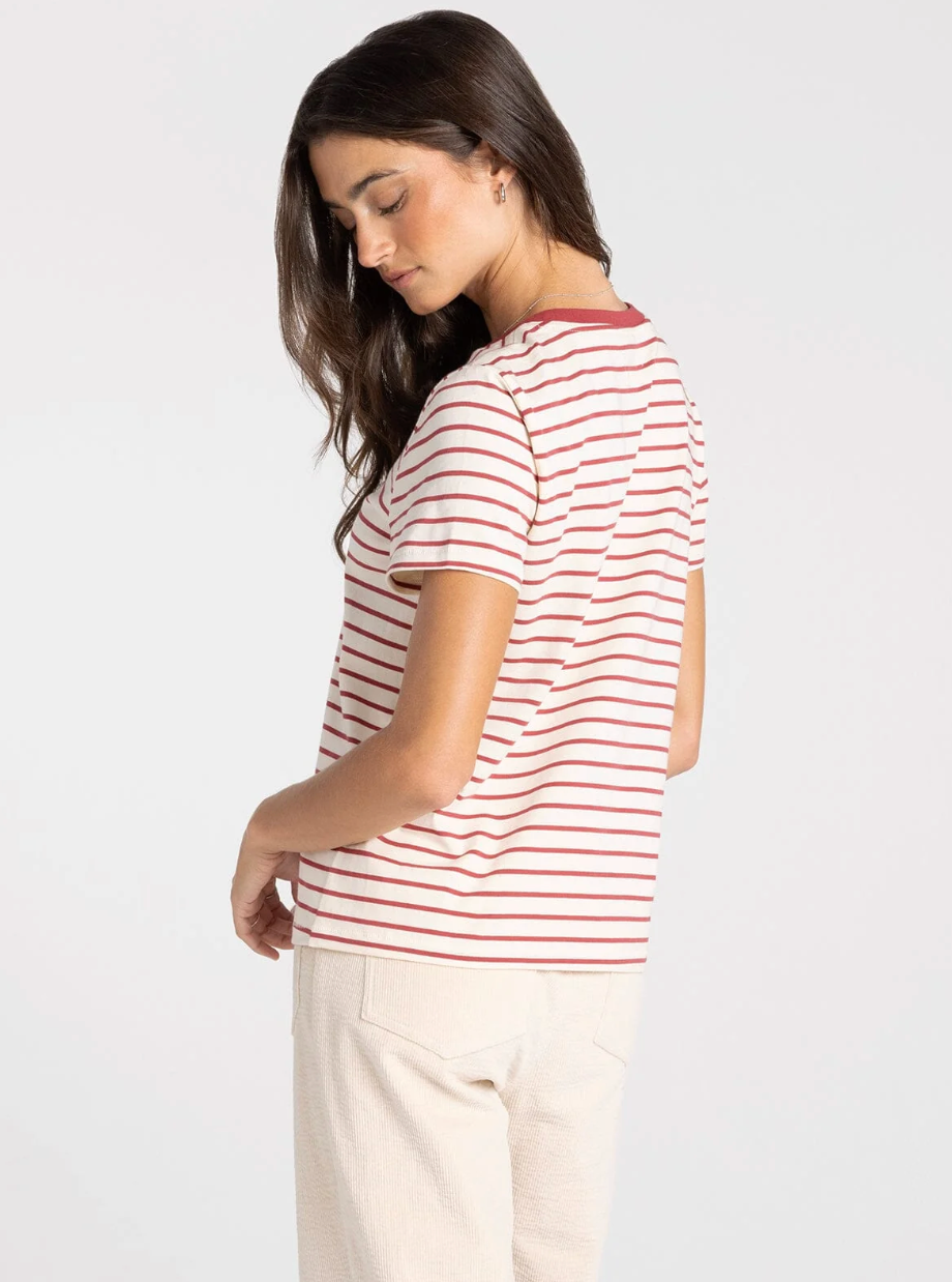 Thread & Supply: Asher Tee in Berry Stripe