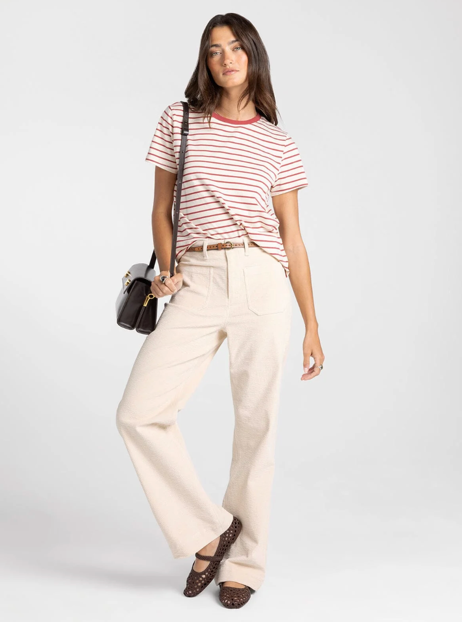 Thread & Supply: Asher Tee in Berry Stripe