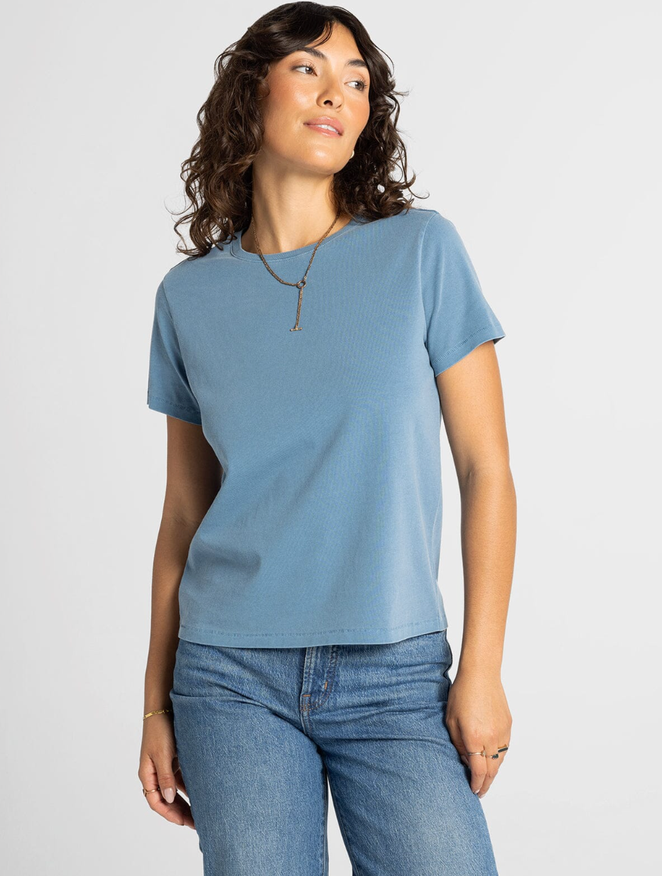 Thread & Supply: Asher Tee in Jean Blue